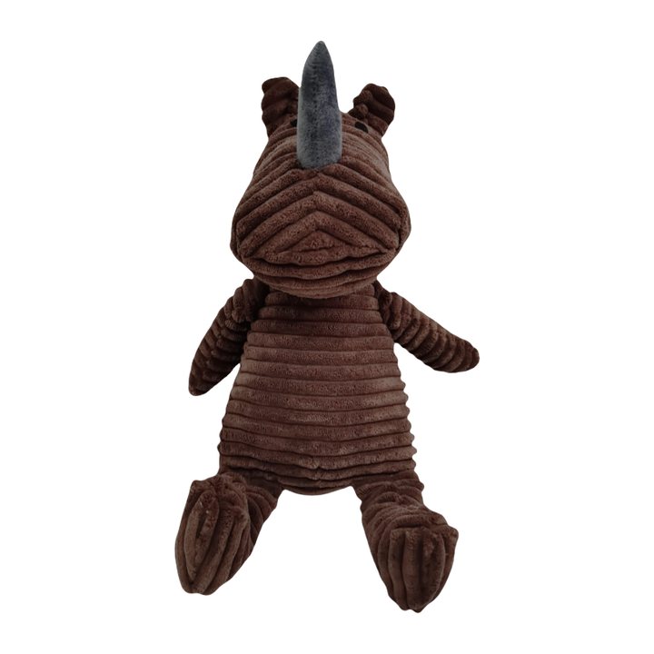 Brown Rhino Plush Toy
