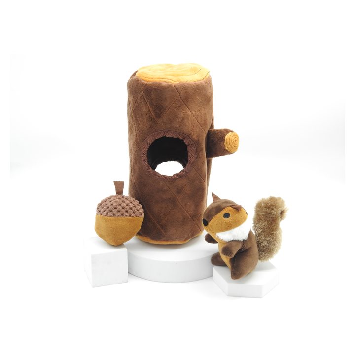 Tree Trunk Treat-Hide Toy
